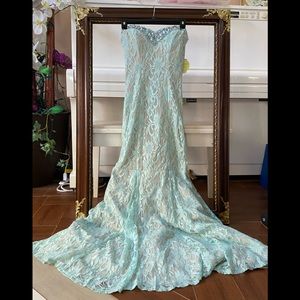 Sea green dress new w/tags